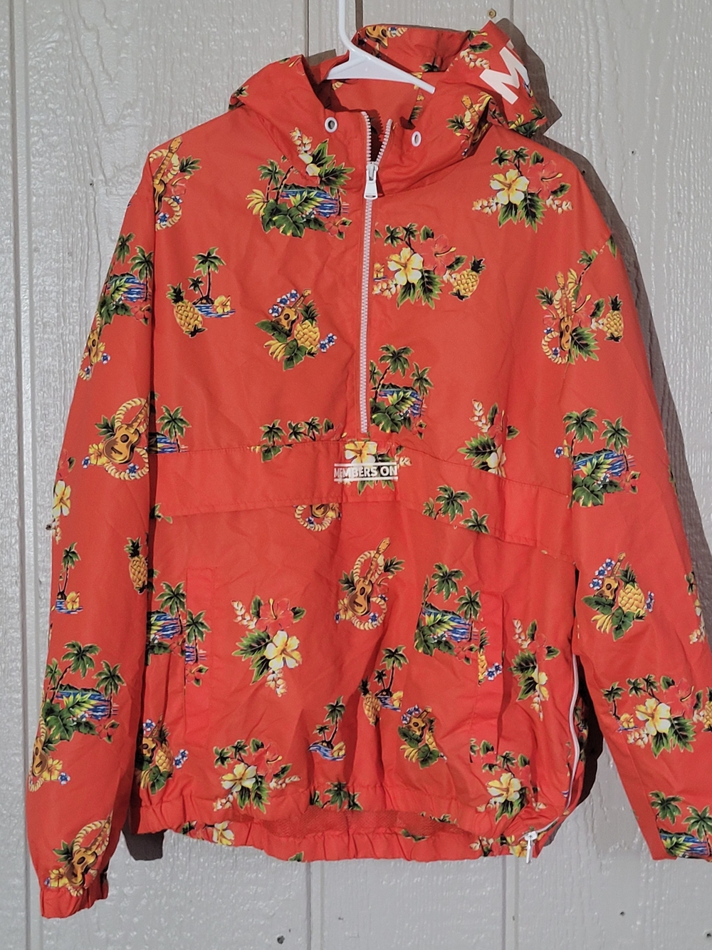Members Only Tropical Hooded Anorak Jacket
